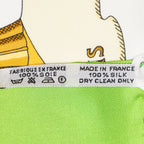Scarf Scarf Green 100% Twill Silk