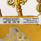 Scarf Scarf Gold 100% Twill Silk