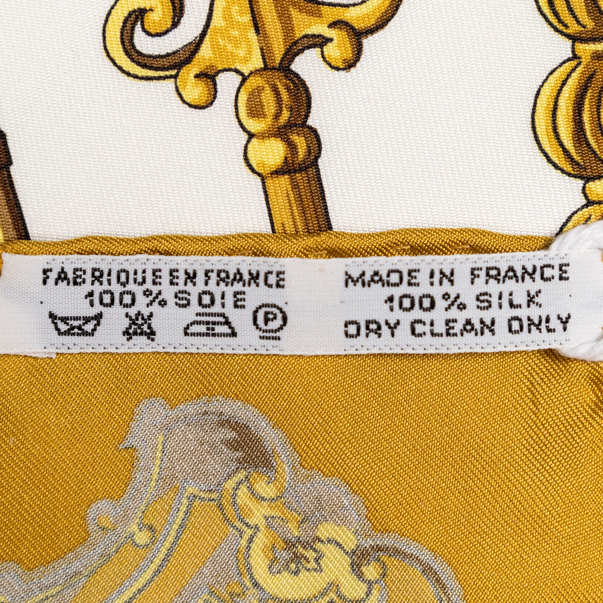 Scarf Scarf Gold 100% Twill Silk