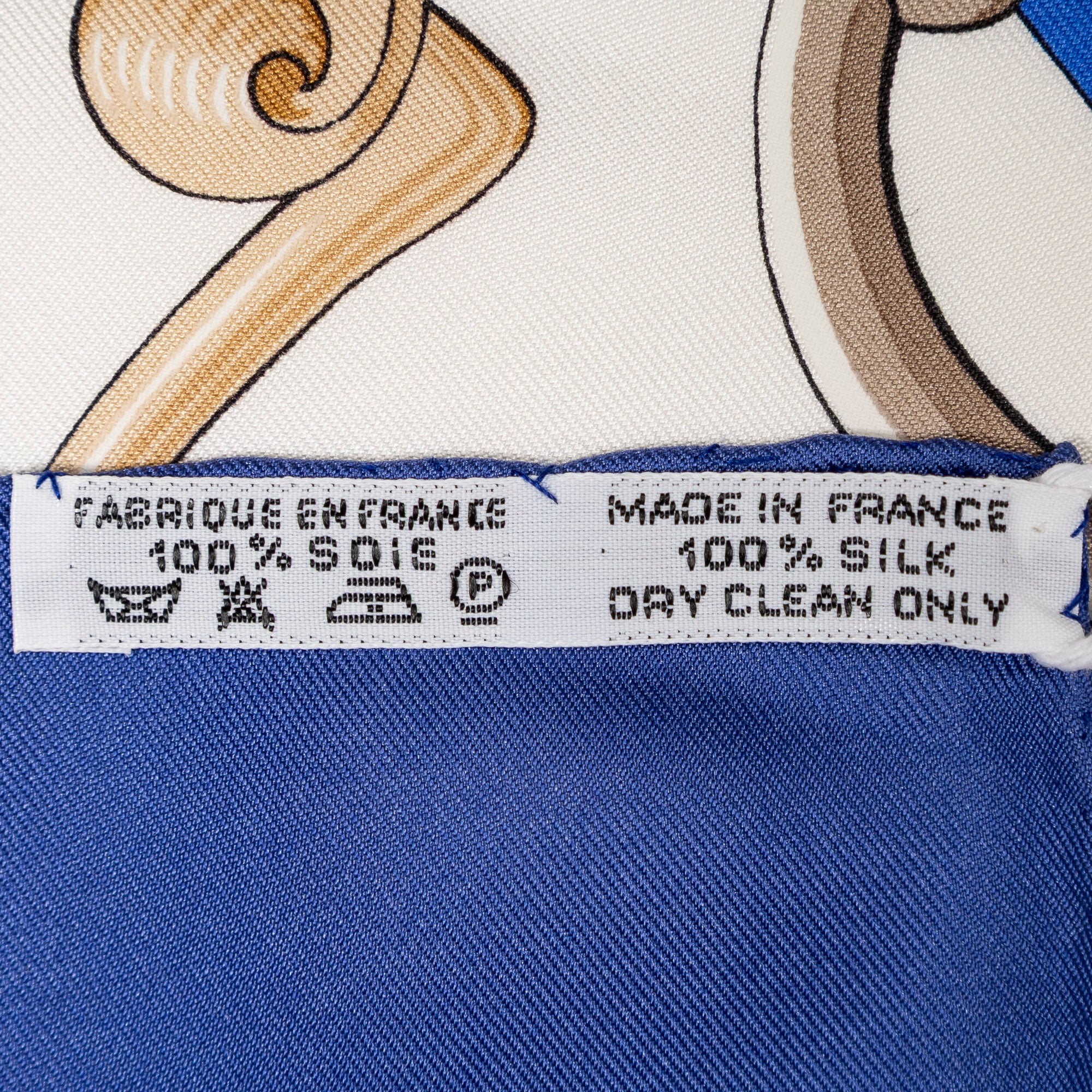 Scarf Scarf Blue 100% Twill Silk
