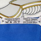 Scarf Scarf Blue 100% Twill Silk
