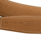 Belt H Au Carre Reversible Belt 85 Black Swift Leather