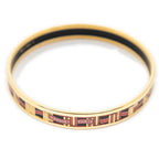 Bracelet Enamel Bangle PM Red Ribbon Motif