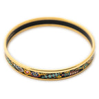 Bracelet Enamel Bangle PM Black Jewels Motif