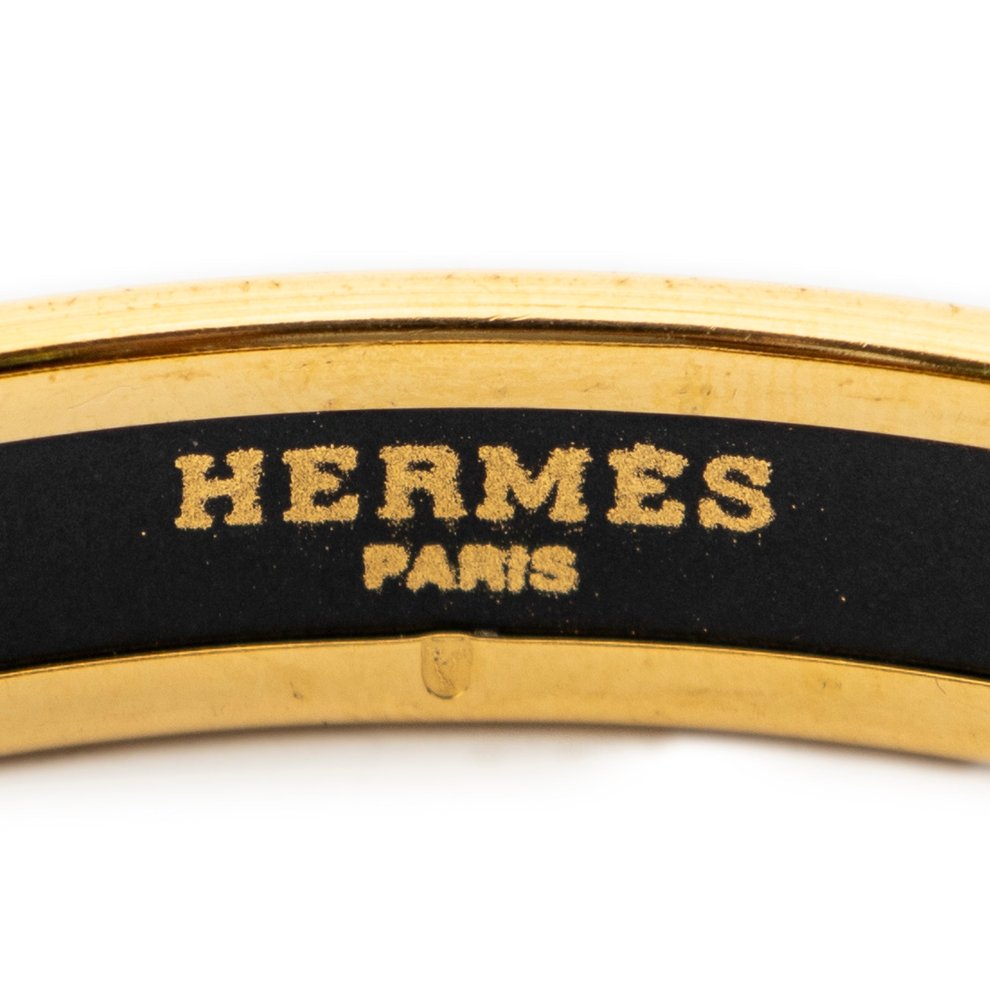 Bracelet Enamel Bangle PM Black Jewels Motif