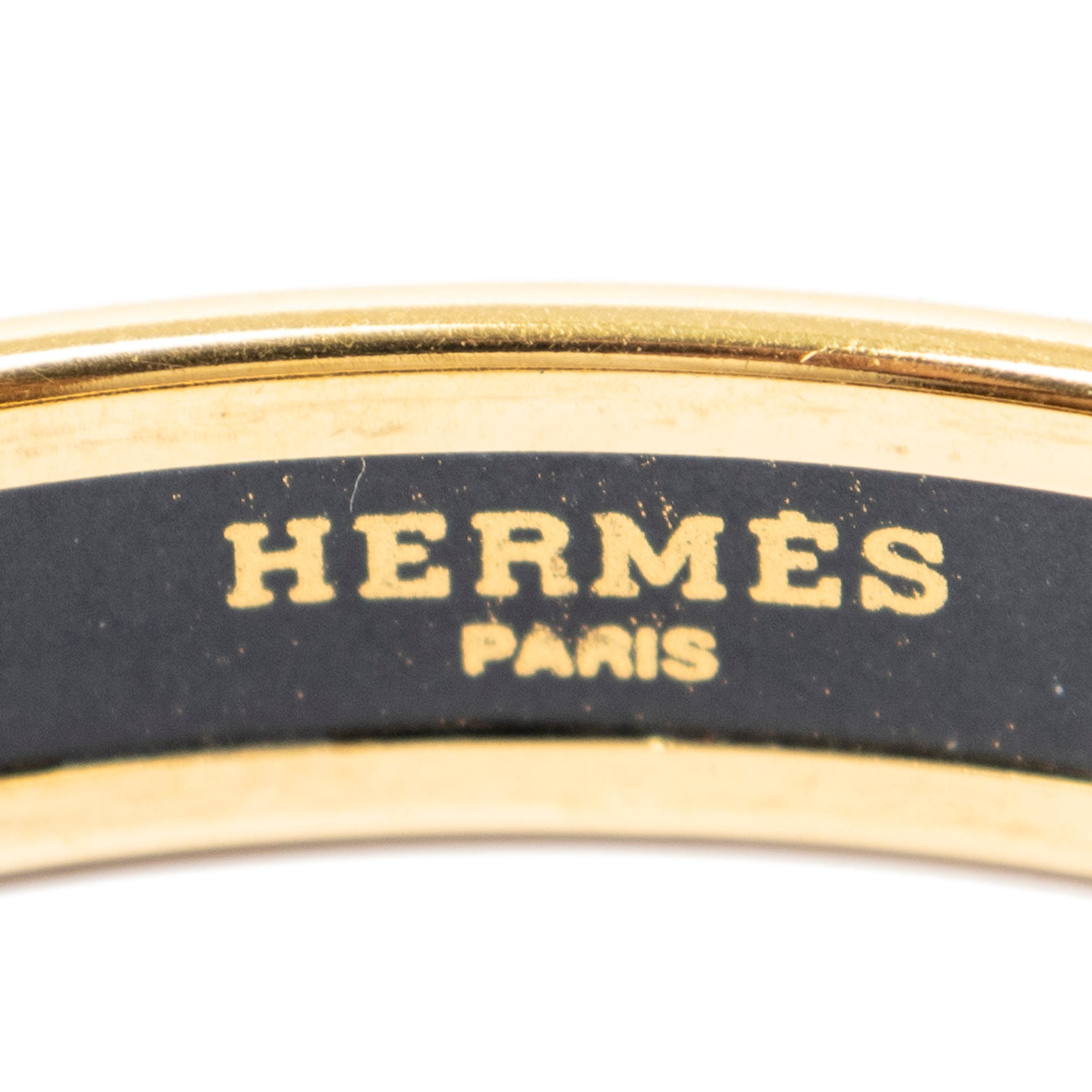 Bracelet Enamel Bangle PM Gold Geometric Diamond Motif