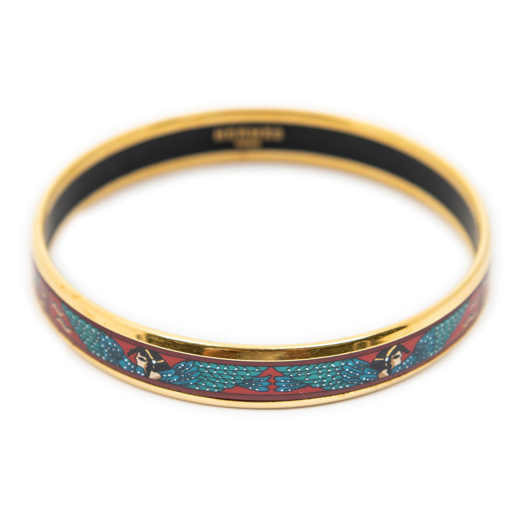 Bracelet Enamel Bangle PM Red Wings Motif