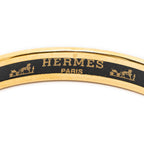 Bracelet Enamel Bangle PM Black Rope Motif