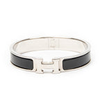 Bracelet Clic Clac H Bracelet PM Black Silver Plated