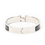 Bracelet Clic Clac H Bracelet PM Black Silver Plated