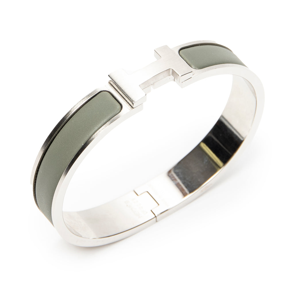 Bracelet Clic HH Bracelet Green Silver Plated