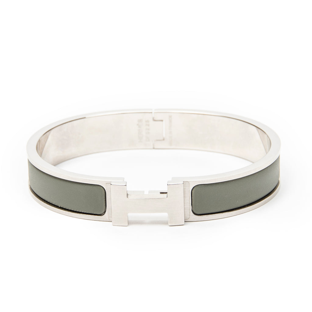 Bracelet Clic HH Bracelet Green Silver Plated