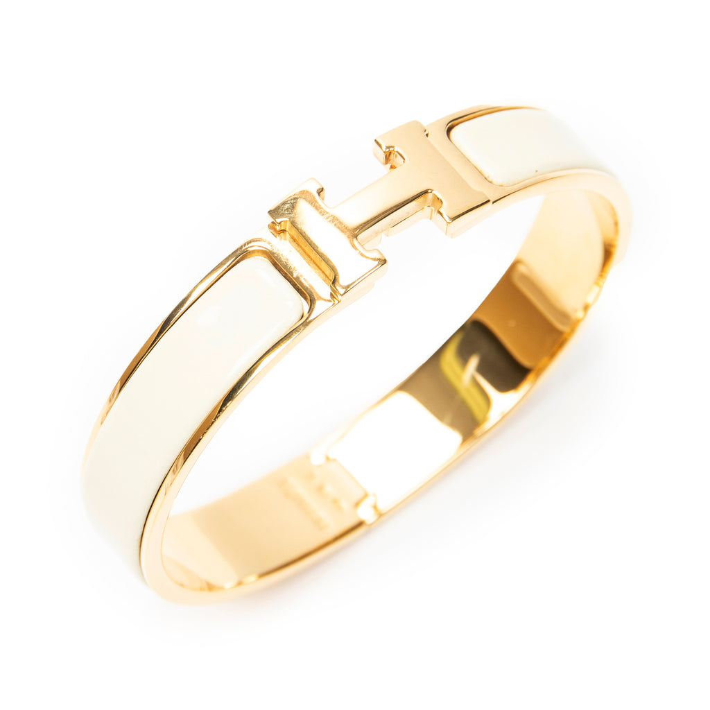 Bracelet Clic Clac H Bracelet PM Ivory Gold Plated