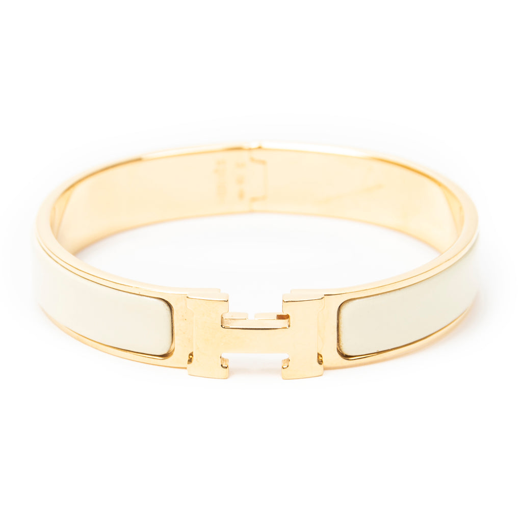 Bracelet Clic Clac H Bracelet PM Ivory Gold Plated