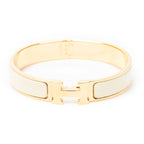 Bracelet Clic Clac H Bracelet PM Ivory Gold Plated