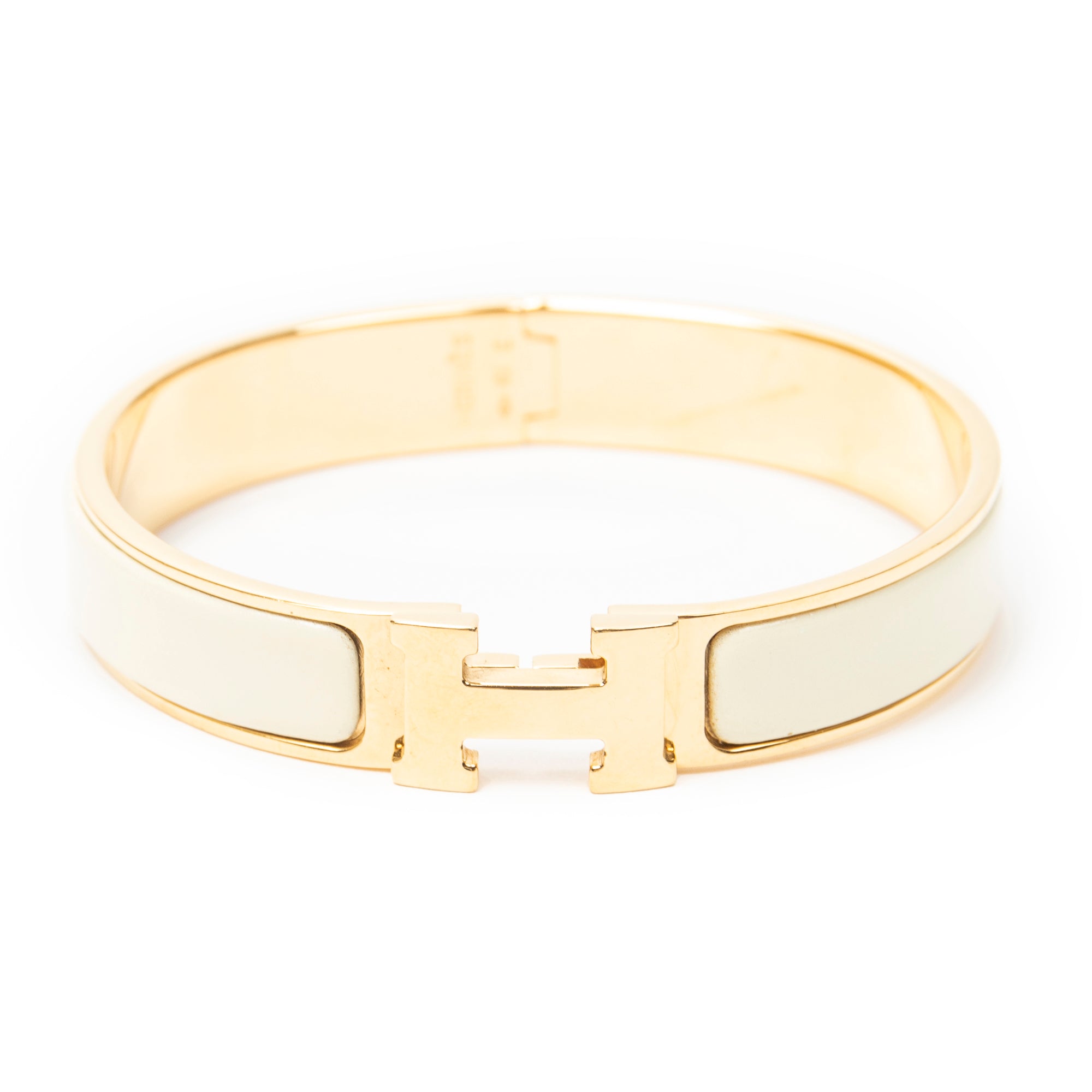 Bracelet Clic Clac H Bracelet PM Ivory Gold Plated