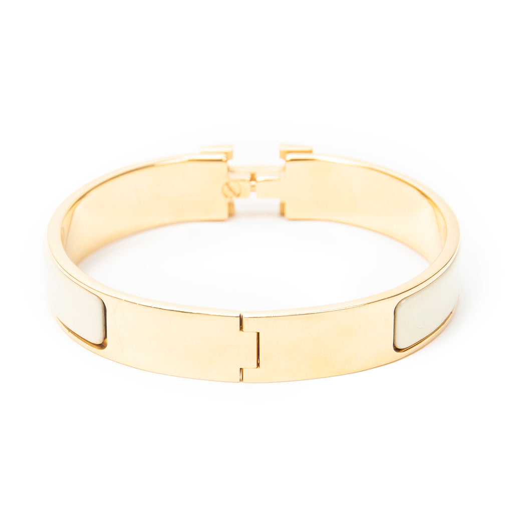 Bracelet Clic Clac H Bracelet PM Ivory Gold Plated