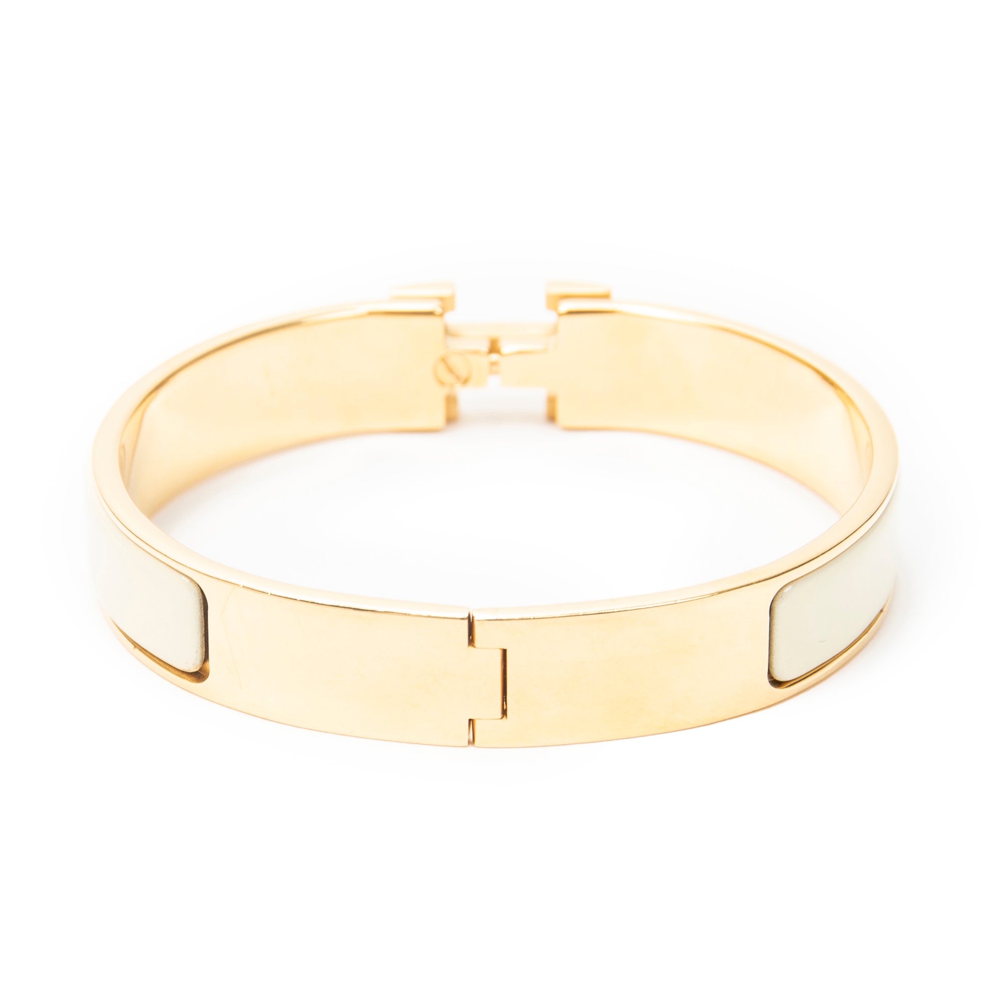 Bracelet Clic Clac H Bracelet PM Ivory Gold Plated