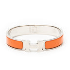 Bracelet Clic Clac H Bracelet PM Orange Silver Plated