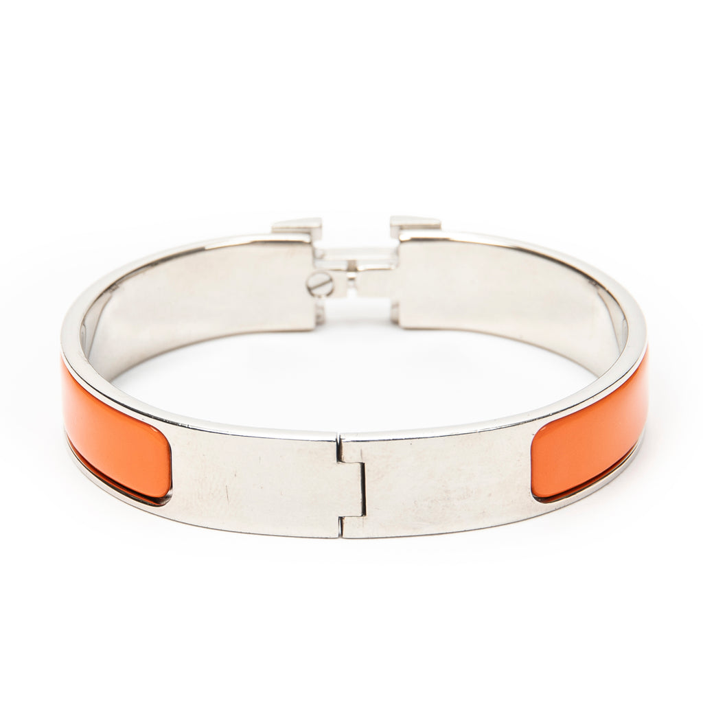 Bracelet Clic Clac H Bracelet PM Orange Silver Plated