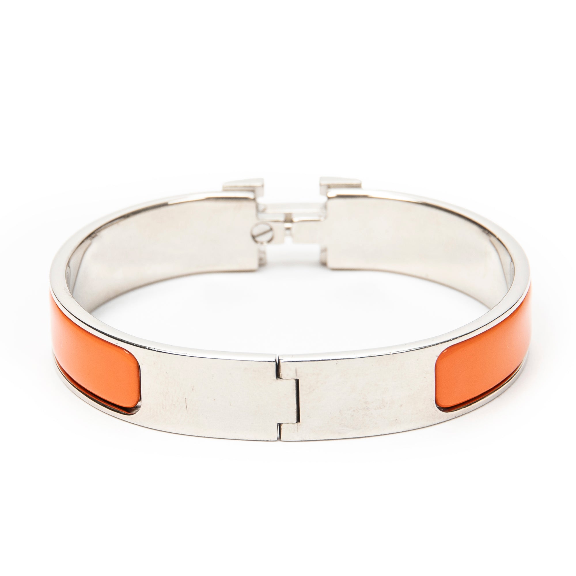 Bracelet Clic Clac H Bracelet PM Orange Silver Plated
