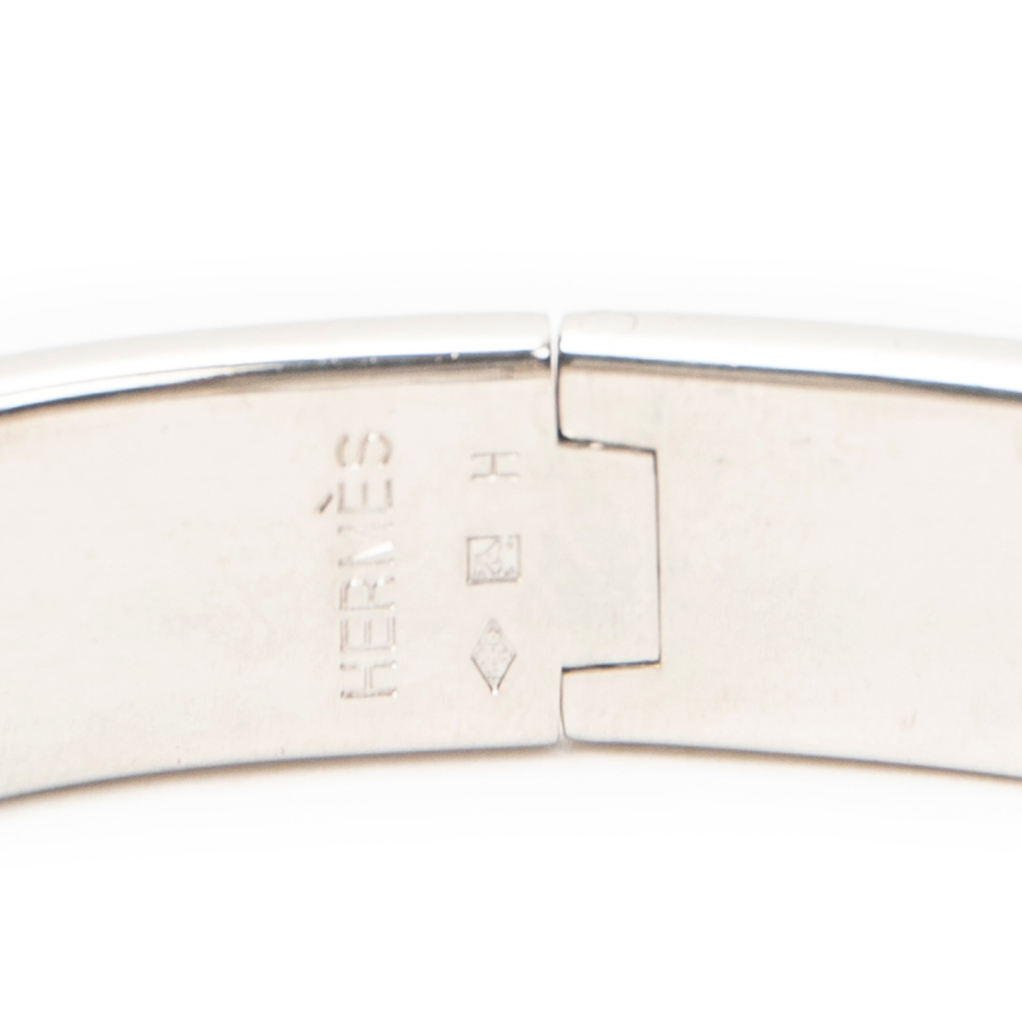 Bracelet Clic Clac H Bracelet PM Orange Silver Plated