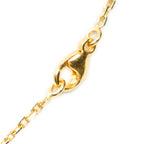 Collar Pop H con colgante, naranja, chapado en oro