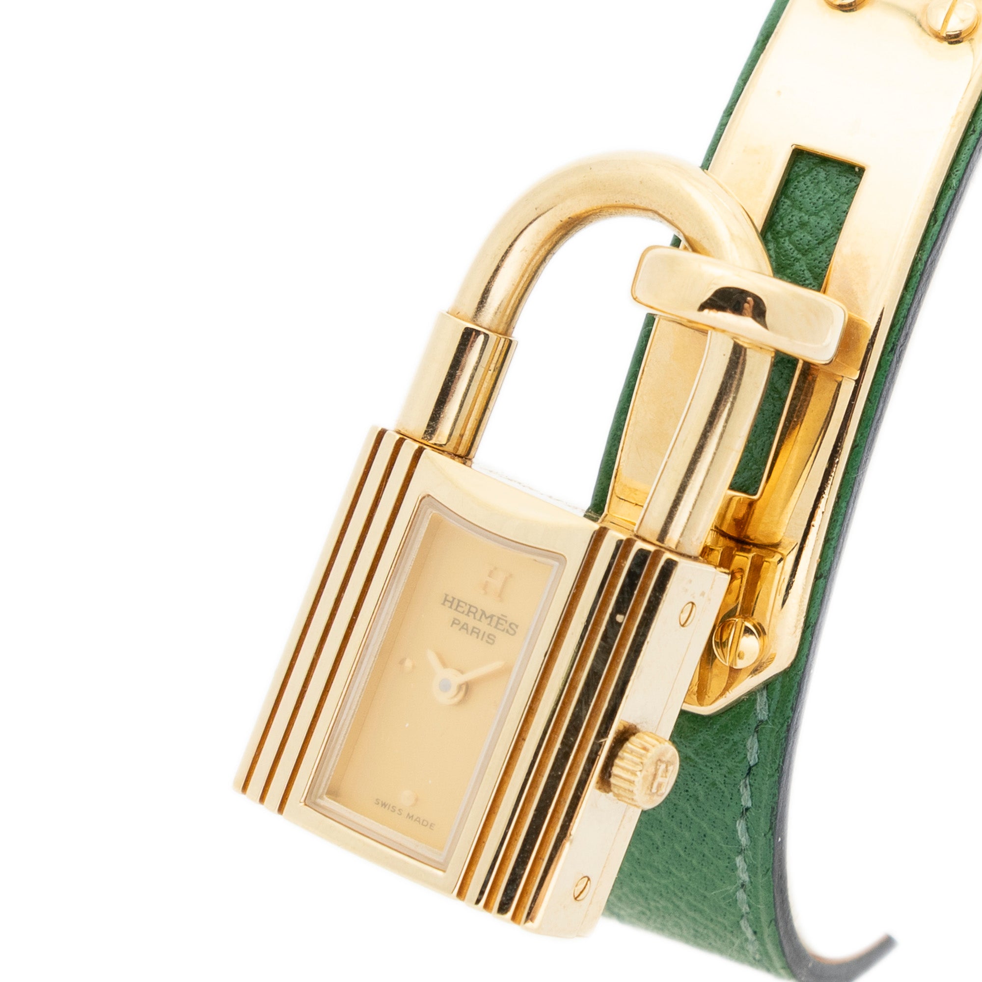Watch Kelly Watch Green Courchevel Leather