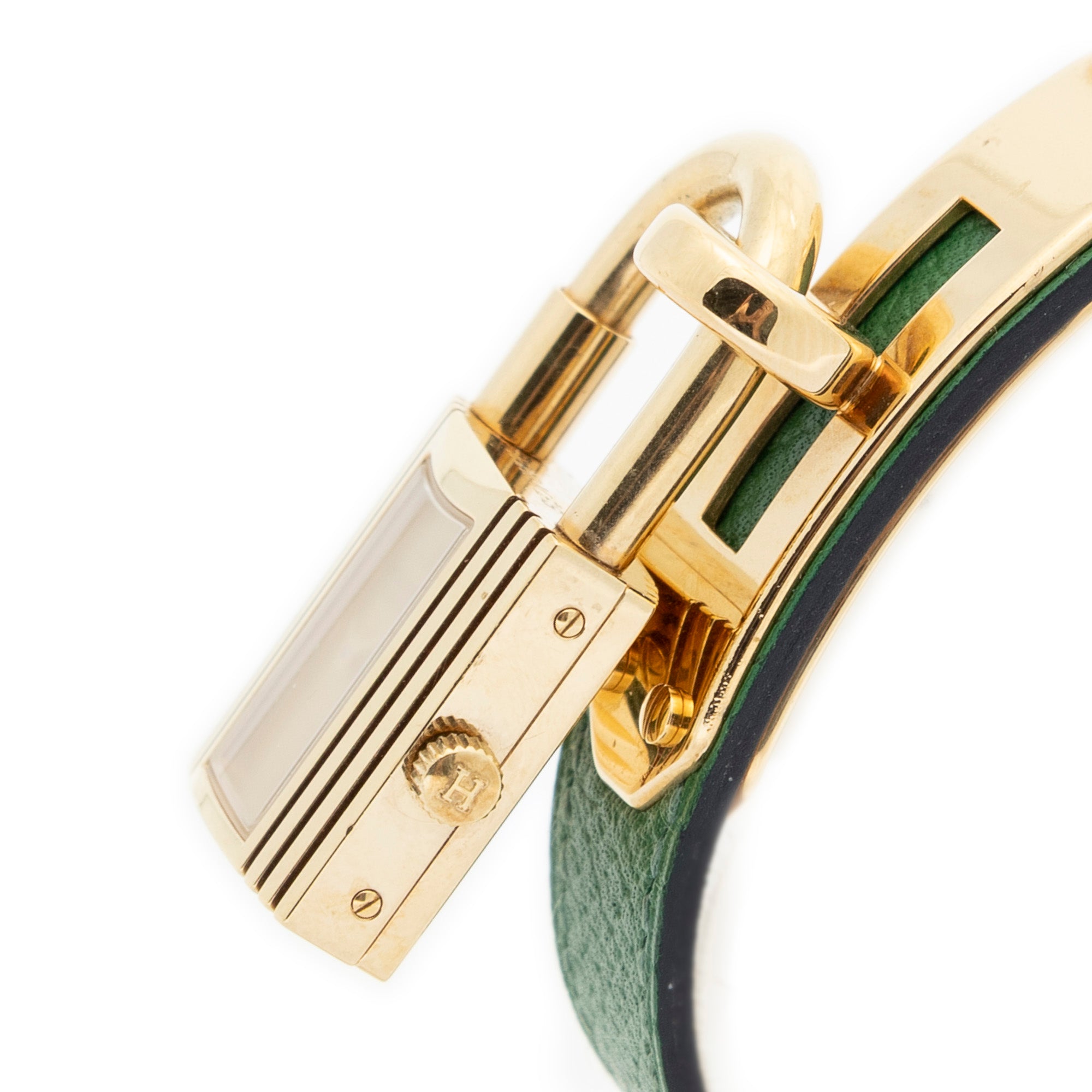 Watch Kelly Watch Green Courchevel Leather