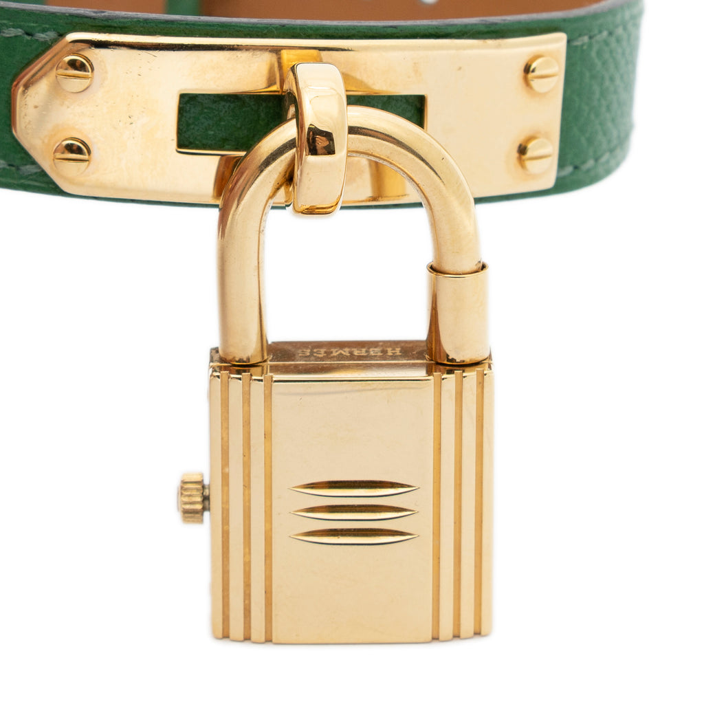Watch Kelly Watch Green Courchevel Leather