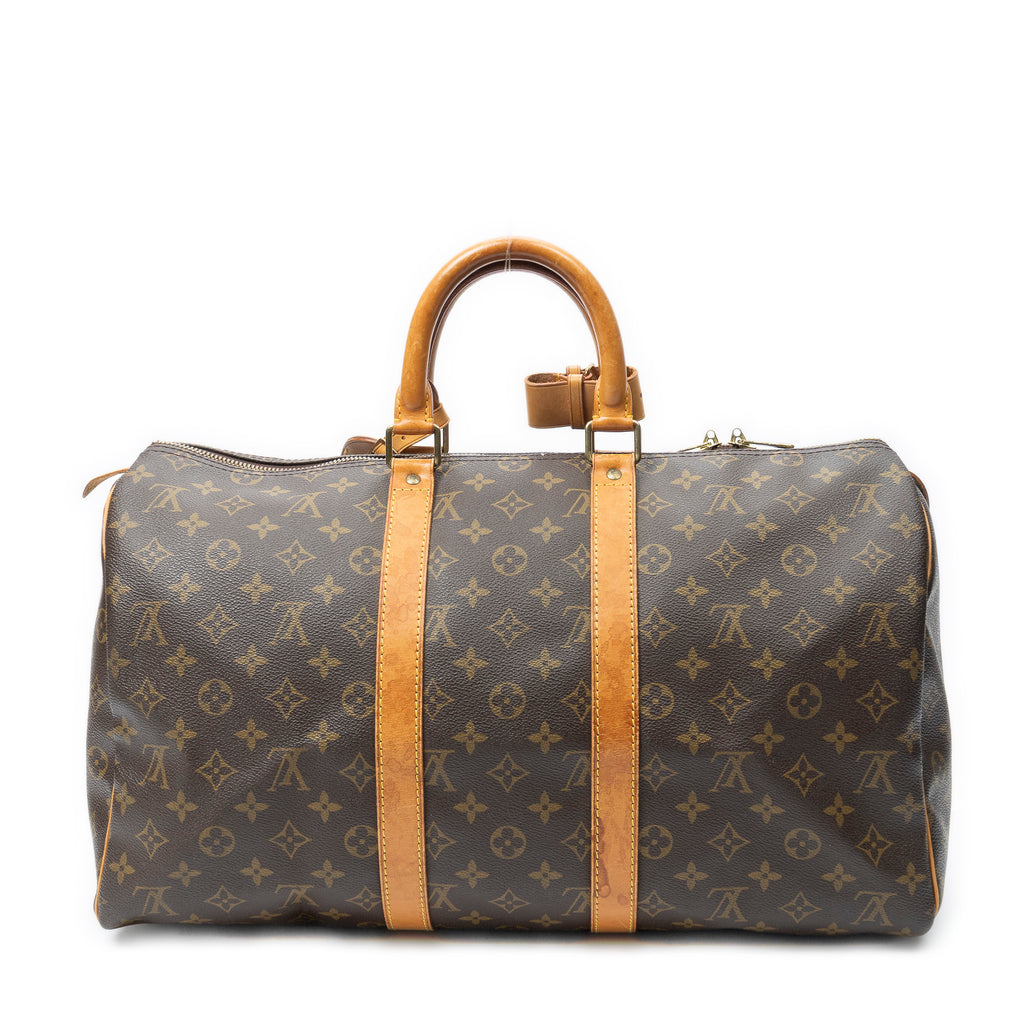 Travel Bag Keepall 45 Brown Monogram Canvas