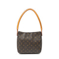 Shoulder Bag Looping MM Brown Monogram Canvas