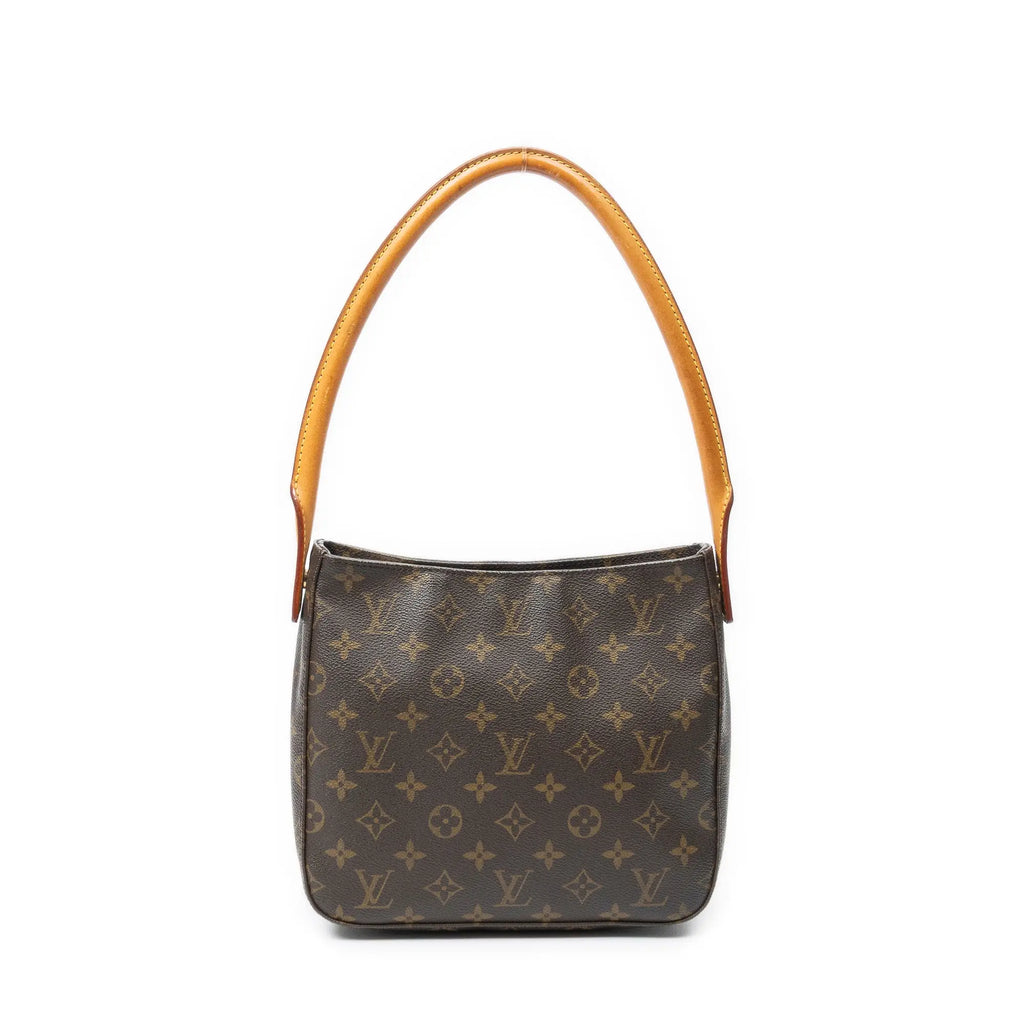 Bolso de hombro Looping MM lona Monogram marrón