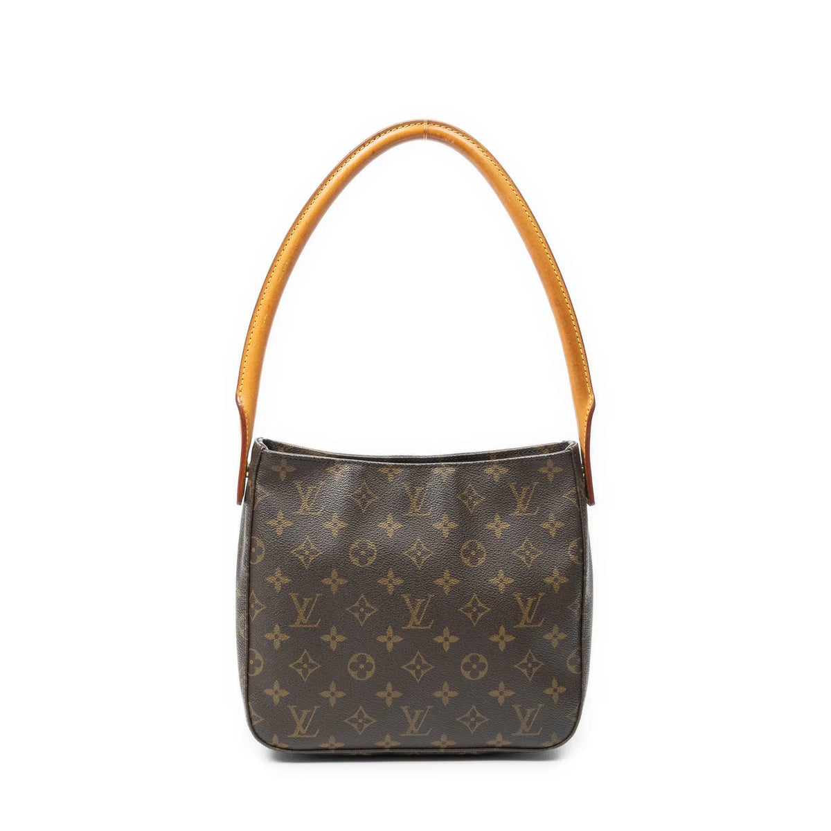 Bolso de hombro Looping MM lona Monogram marrón