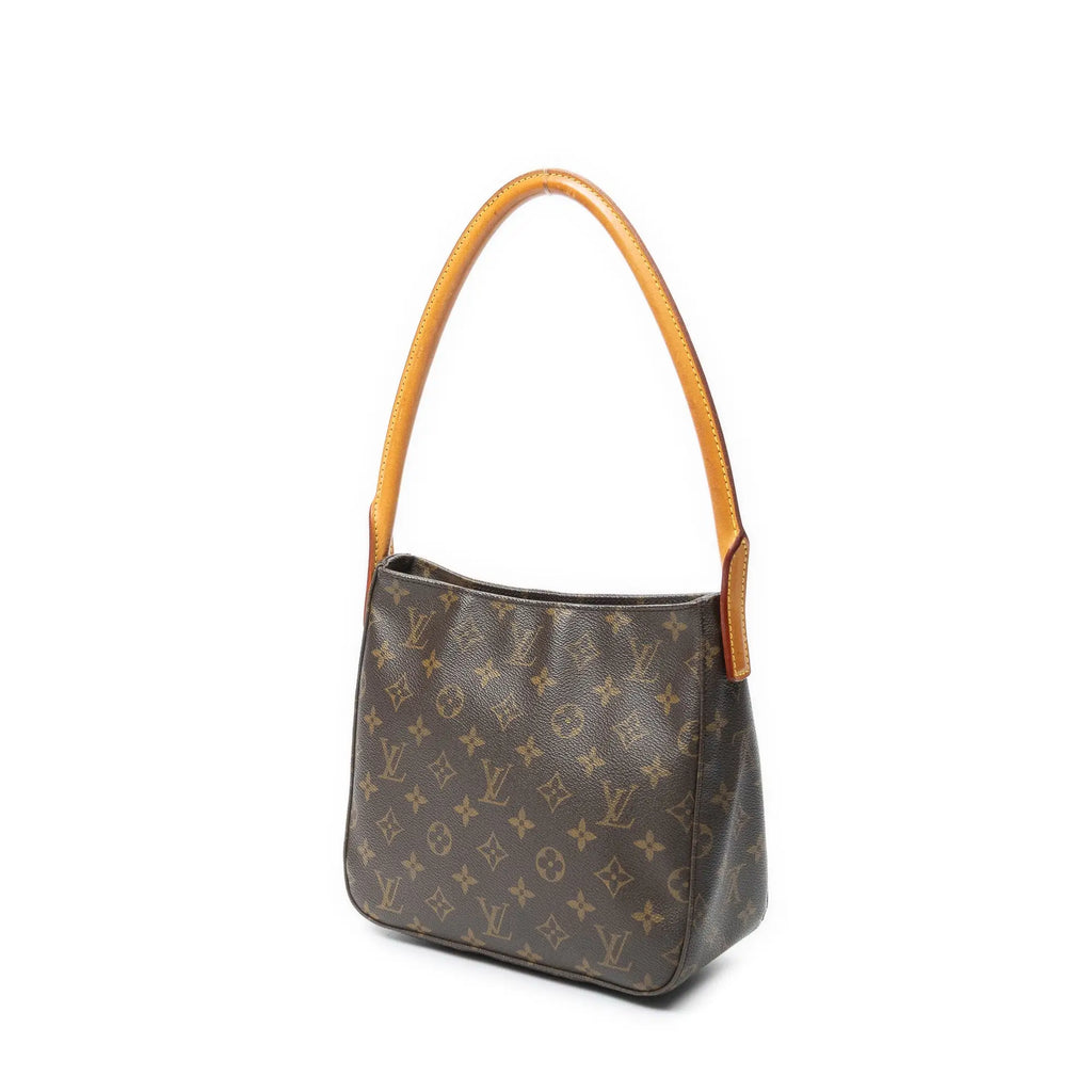 Bolso de hombro Looping MM lona Monogram marrón