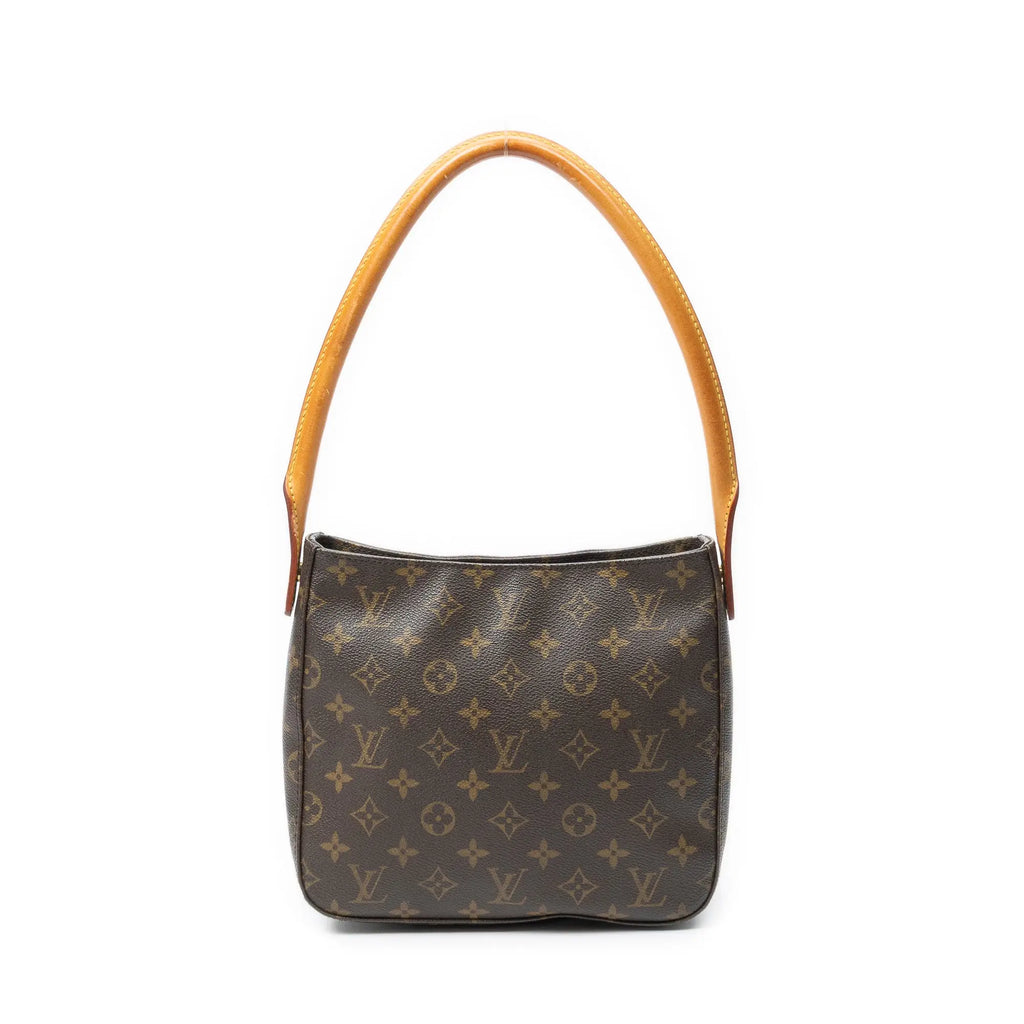 Bolso de hombro Looping MM lona Monogram marrón