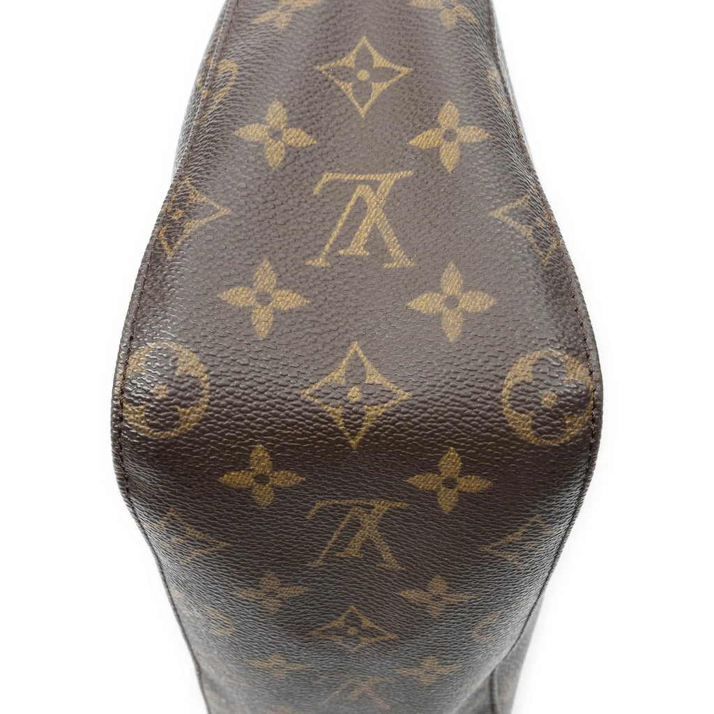 Bolso de hombro Looping MM lona Monogram marrón