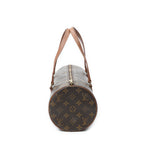 Handbag Papillon 30 Brown Monogram Canvas