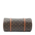 Handbag Papillon 30 Brown Monogram Canvas