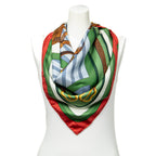 Scarf Scarf Green 100% Twill Silk