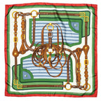 Scarf Scarf Green 100% Twill Silk