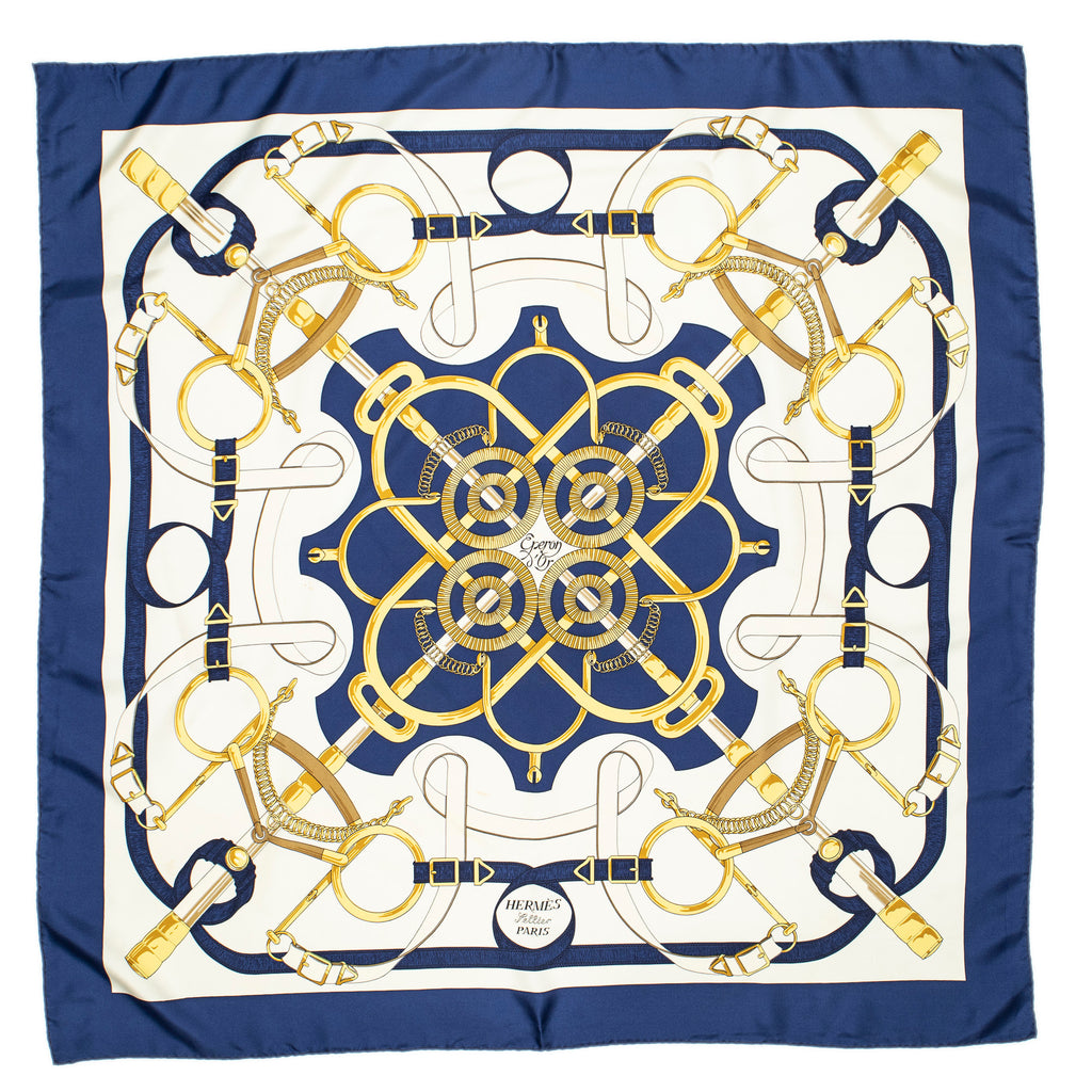 Scarf Scarf Navy 100% Twill Silk