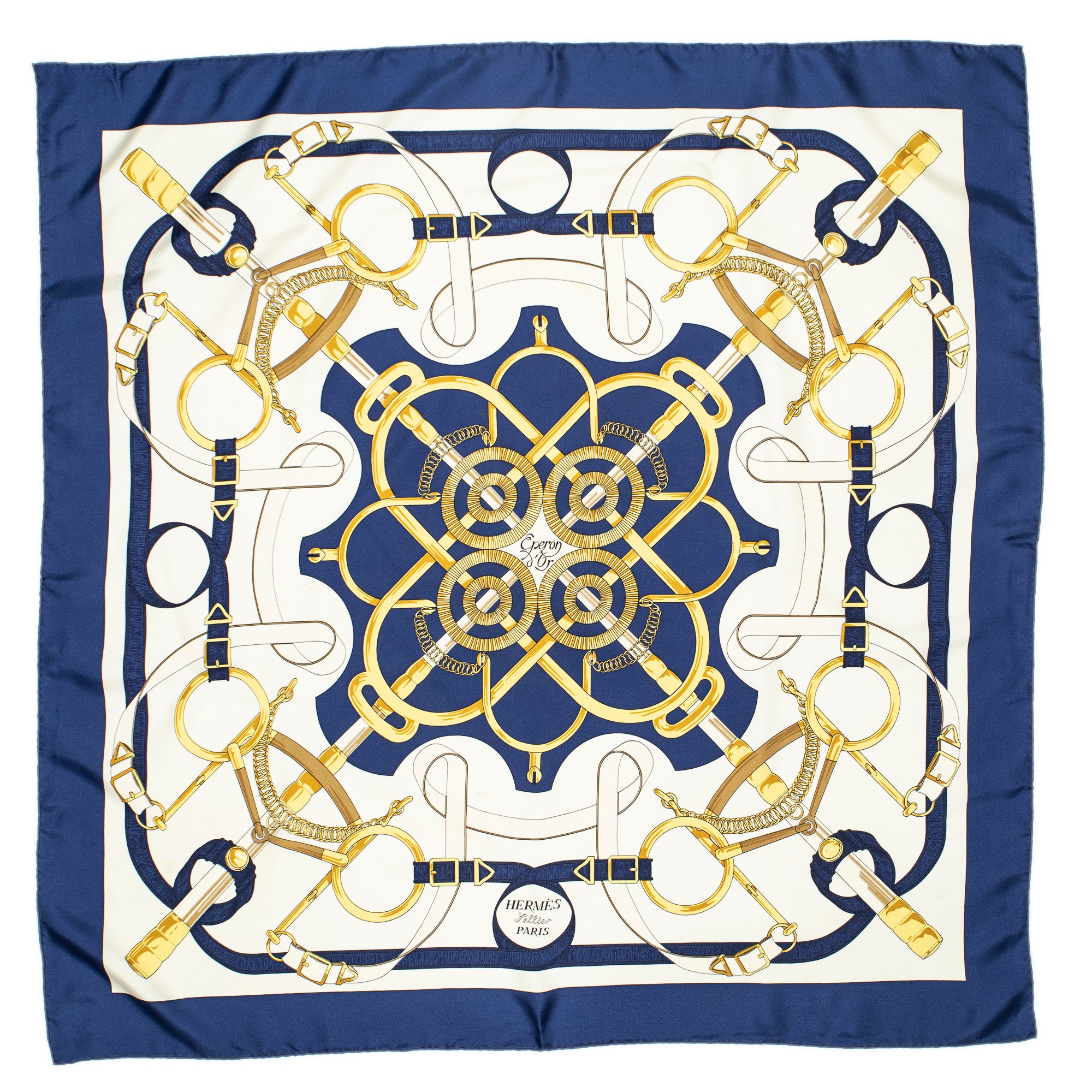 Scarf Scarf Navy 100% Twill Silk