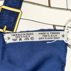 Scarf Scarf Navy 100% Twill Silk