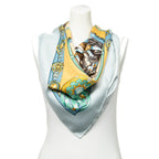 Scarf Scarf Yellow 100% Twill Silk