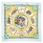 Scarf Scarf Yellow 100% Twill Silk