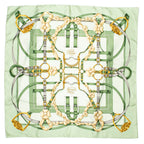 Scarf Scarf Green 100% Twill Silk