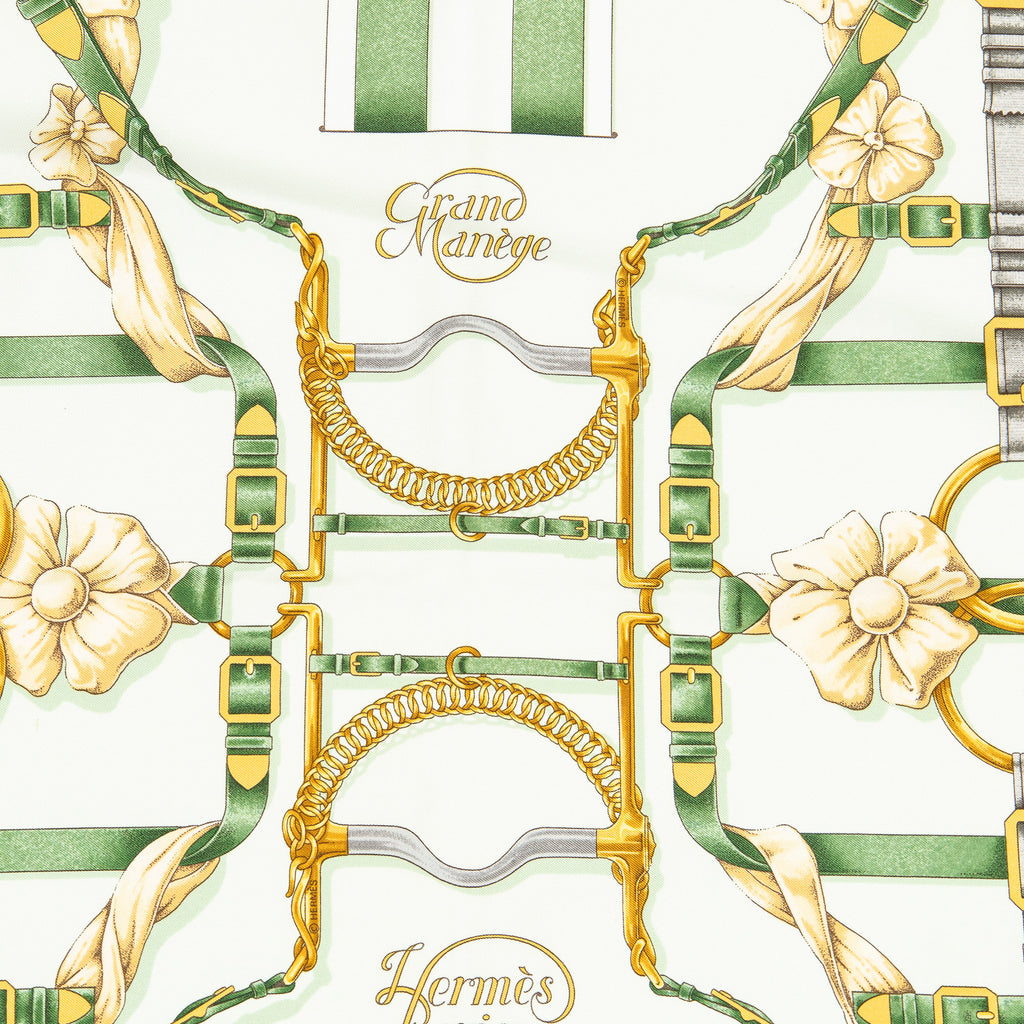Scarf Scarf Green 100% Twill Silk
