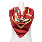 Scarf Scarf Red 100% Twill Silk