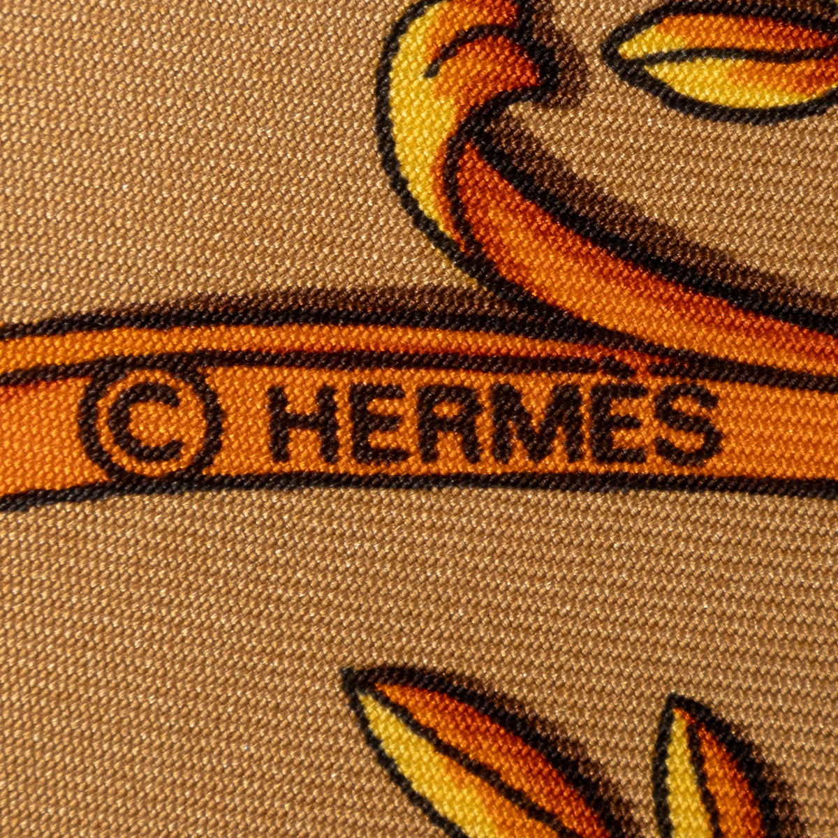 Scarf Scarf Tan 100% Twill Silk